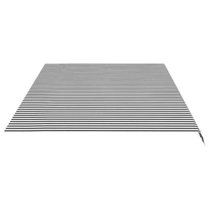 vidaXL Awning Replacement Fabric Anthracite and White 600x350 cm