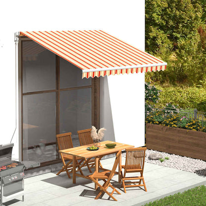 vidaXL Awning Replacement Fabric Yellow and Orange 300x250 cm Polyester