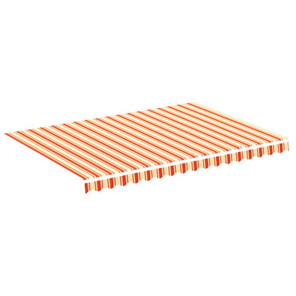 vidaXL Awning Replacement Fabric Yellow and Orange 350x250cm Polyester