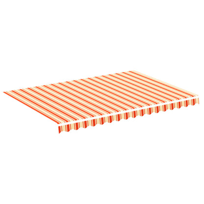 312016 vidaXL Replacement Fabric for Awning Yellow and Orange 3,5x2,5 m
