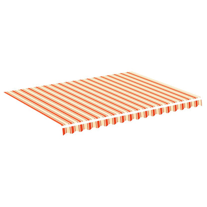 vidaXL Awning Replacement Fabric Yellow and Orange 400x300cm Polyester