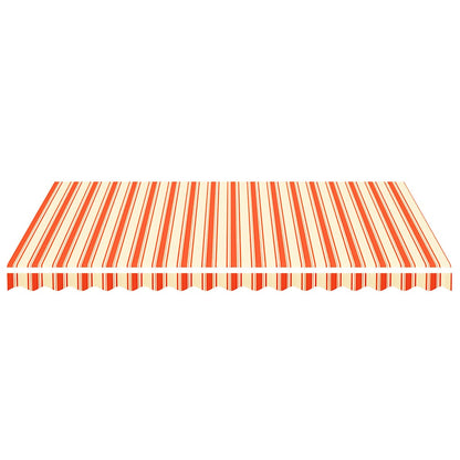 vidaXL Awning Replacement Fabric Yellow and Orange 400x300 cm Polyester