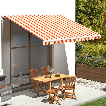 vidaXL Awning Replacement Fabric Yellow and Orange 400x300 cm Polyester