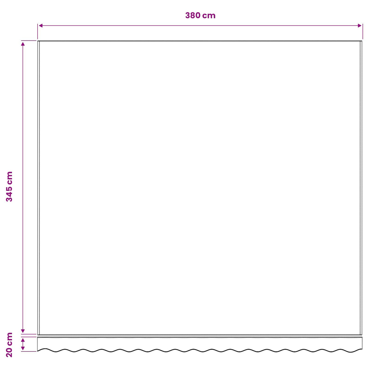 vidaXL Awning Replacement Fabric Yellow and Orange 400x350cm Polyester