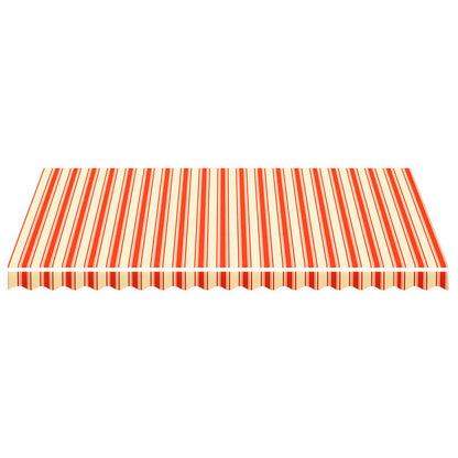 vidaXL Replacement Fabric for Awning Yellow and Orange 4.5x3 m