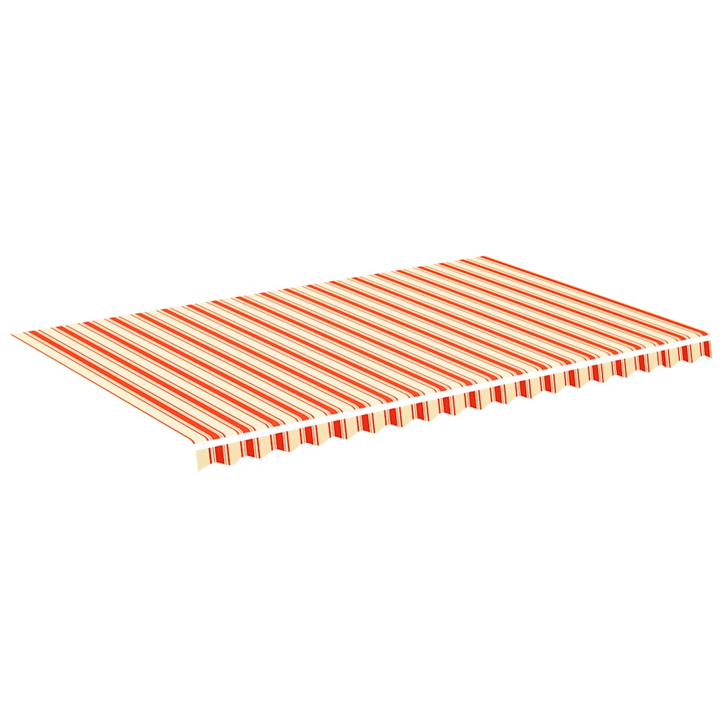 vidaXL Awning Replacement Fabric Yellow and Orange 500x300 cm Polyester