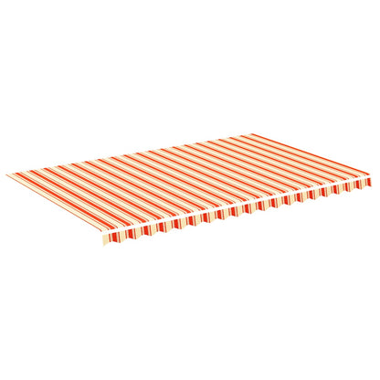 vidaXL Awning Replacement Fabric Yellow and Orange 500x300 cm Polyester