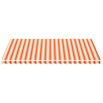 vidaXL Awning Replacement Fabric Yellow and Orange 500x300 cm Polyester