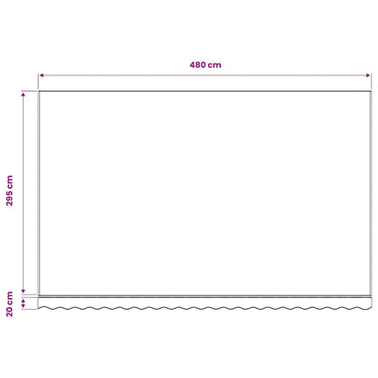 vidaXL Awning Replacement Fabric Yellow and Orange 500x300 cm Polyester