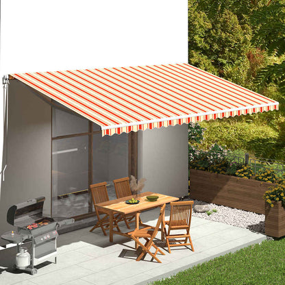 vidaXL Awning Replacement Fabric Yellow and Orange 600x300 cm Polyester