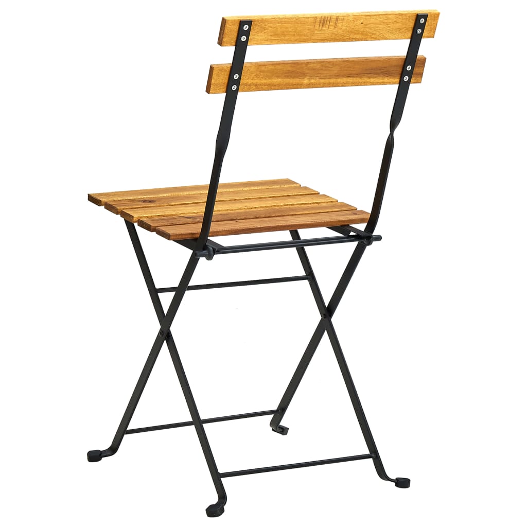 vidaXL Garden Chair | Set of 2 | Brown and Black