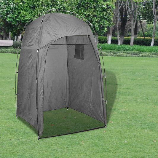 93038 vidaXL Shower WC Changing Tent Grey