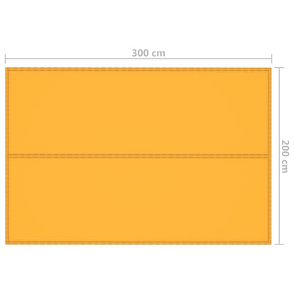 vidaXL Outdoor Tarp 3x2 m Yellow