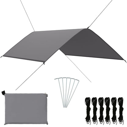 vidaXL Outdoor Tarp 3x2 m Grey