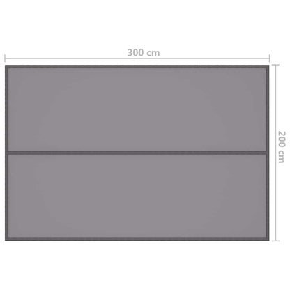 vidaXL Outdoor Tarp 3x2 m Grey