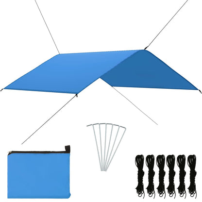 vidaXL Outdoor Tarp 4x4 m Blue