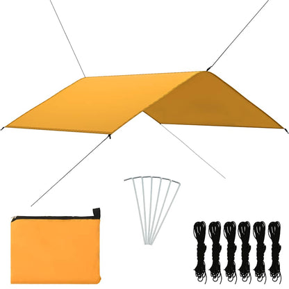 vidaXL Outdoor Tarp 4x4 m Yellow