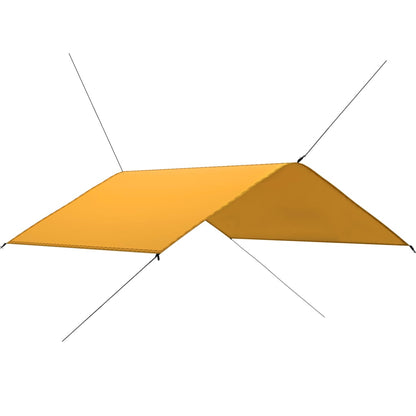 vidaXL Outdoor Tarp 4x4 m Yellow