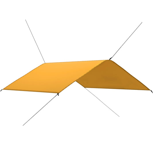 vidaXL Outdoor Tarp 4x4 m Yellow