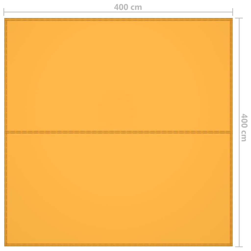 vidaXL Outdoor Tarp 4x4 m Yellow