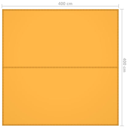 vidaXL Outdoor Tarp 4x4 m Yellow