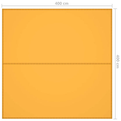 vidaXL Outdoor Tarp 4x4 m Yellow