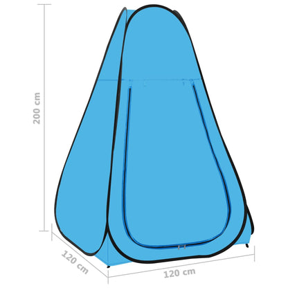 vidaXL Pop Up Shower Tent Blue