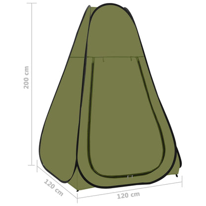 vidaXL Pop Up Shower Tent Green