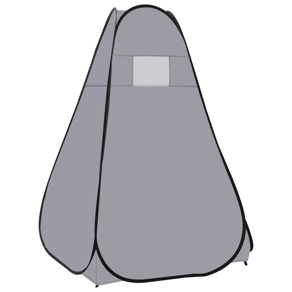 vidaXL Pop Up Shower Tent Grey