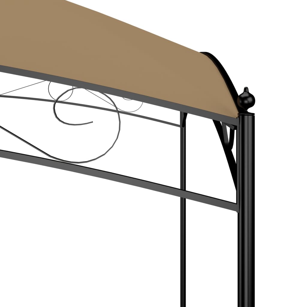 vidaXL Gazebo 3x3x2.65 m Taupe 180 g/m²