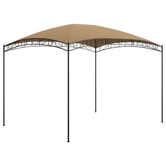 vidaXL Gazebo 3x4x2.65 m Taupe 180 g/m²