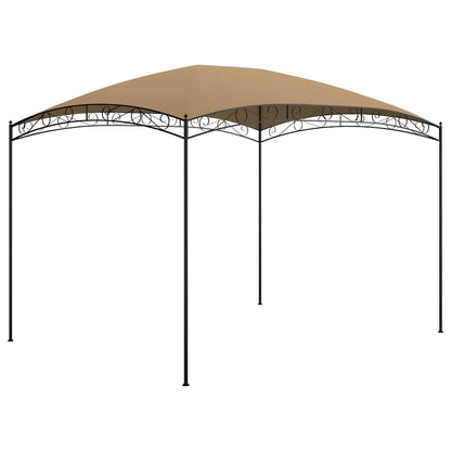 vidaXL Gazebo 3x4x2.65 m Taupe 180 g/m²