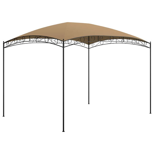 vidaXL Gazebo 3x4x2.65 m Taupe 180 g/m²