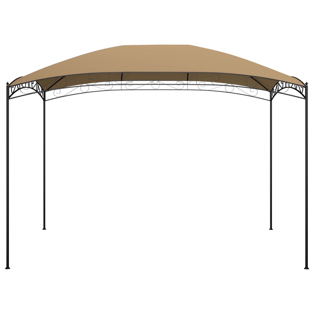 vidaXL Gazebo 3x4x2.65 m Taupe 180 g/m²