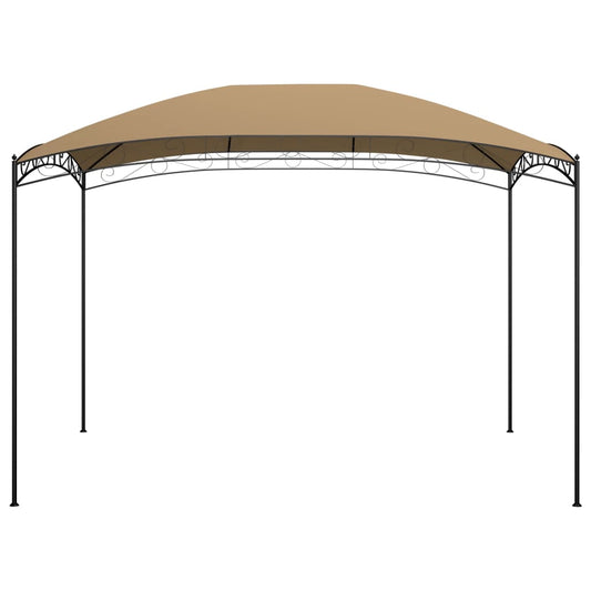 vidaXL Gazebo 3x4x2.65 m Taupe 180 g/m²