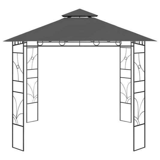 vidaXL Gazebo 3x3x2.7 m Anthracite 160 g/m²