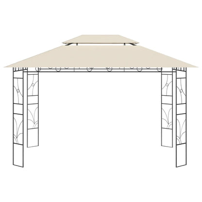 vidaXL Gazebo 4x3x2,7 m Cream 160 g/m²