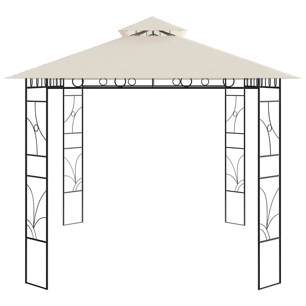 vidaXL Gazebo 4x3x2,7 m Cream 160 g/m²