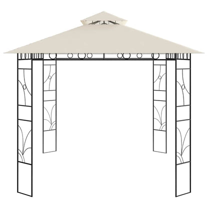 vidaXL Gazebo 4x3x2,7 m Cream 160 g/m²