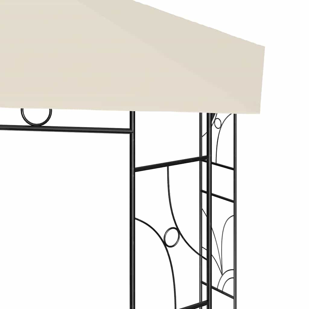 vidaXL Gazebo 4x3x2,7 m Cream 160 g/m²