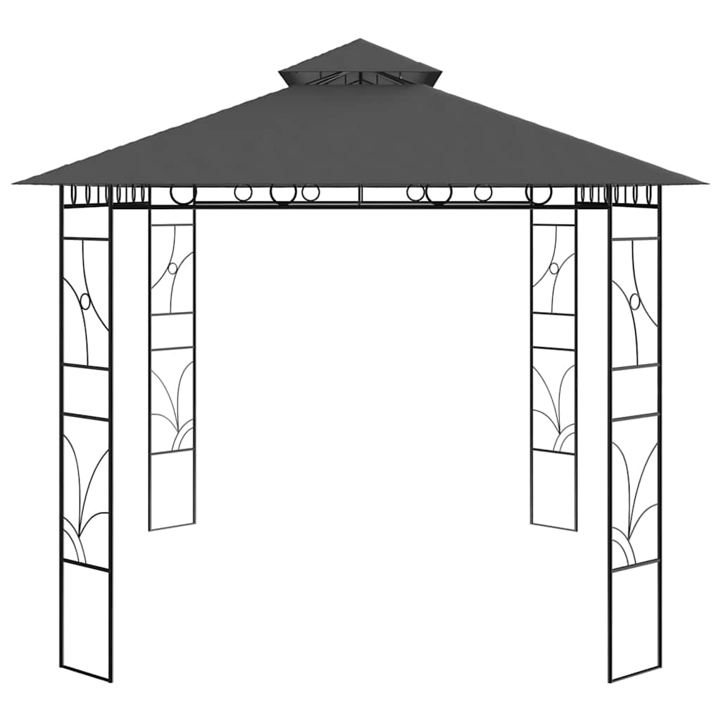 vidaXL Gazebo 4x3x2,7 m Anthracite 160 g/m²