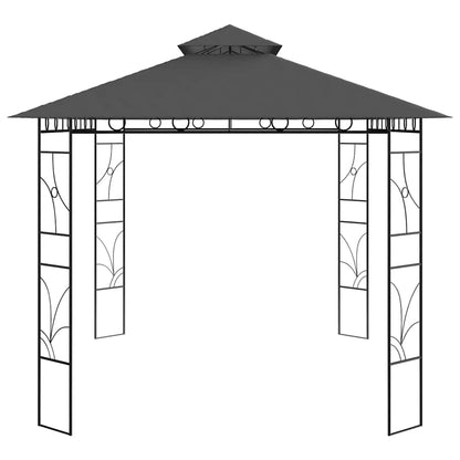 vidaXL Gazebo 4x3x2,7 m Anthracite 160 g/m²