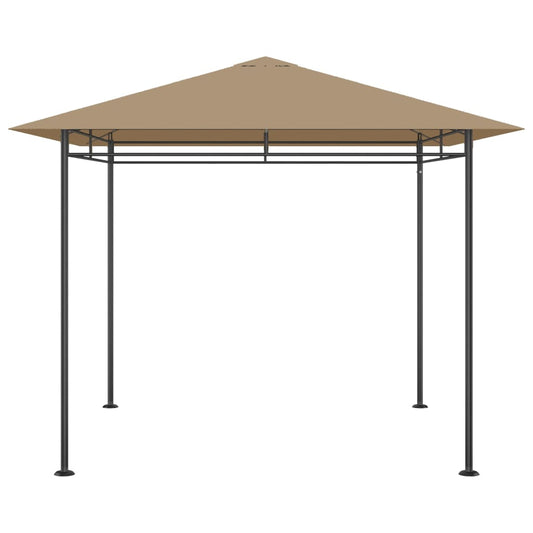 vidaXL Gazebo 3x3x2.7 m Taupe 180 g/m²