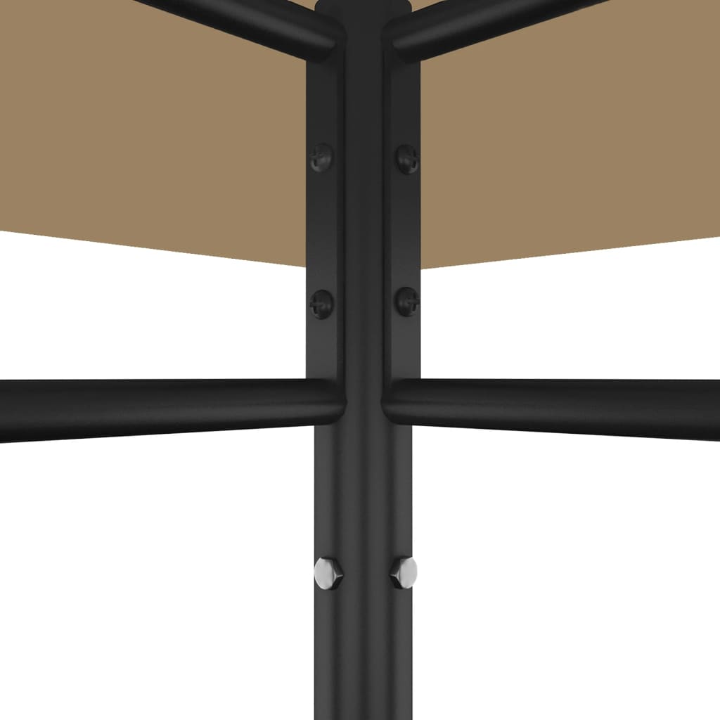 vidaXL Gazebo 3x3x2.7 m Taupe 180 g/m²
