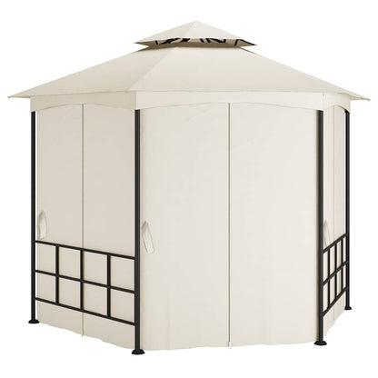 vidaXL Gazebo with Sidewalls 3,1x2,7 m Cream