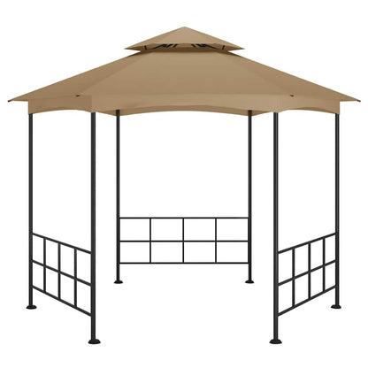 313932 vidaXL Gazebo with Sidewalls 3,1x2,7 m Taupe