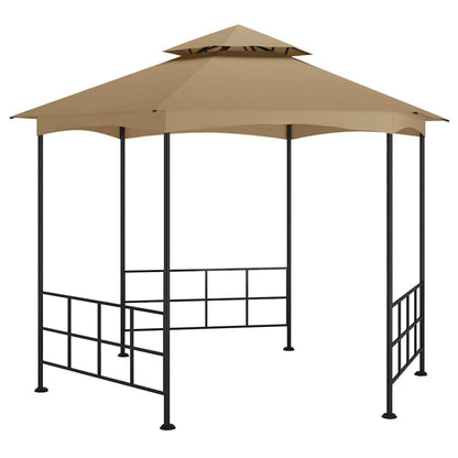 313932 vidaXL Gazebo with Sidewalls 3,1x2,7 m Taupe