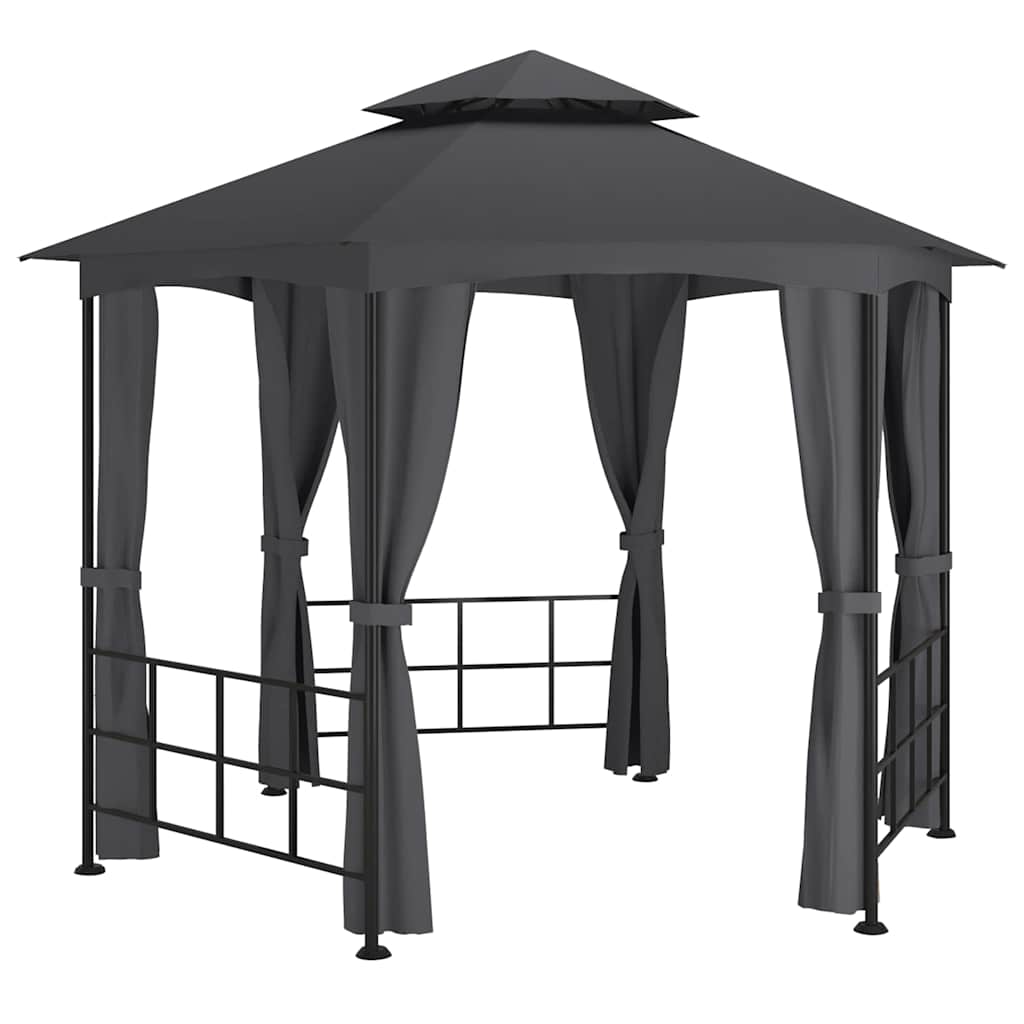 313933 vidaXL Gazebo with Sidewalls 3,1x2,7 m Anthracite