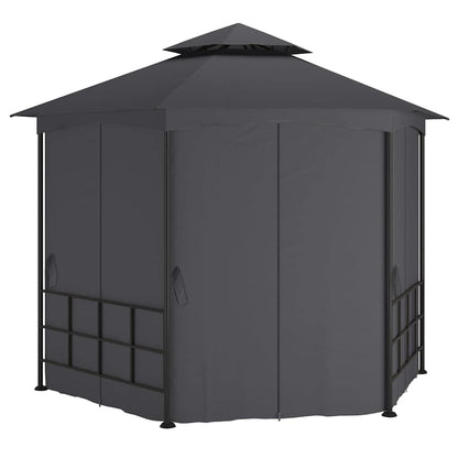 313933 vidaXL Gazebo with Sidewalls 3,1x2,7 m Anthracite