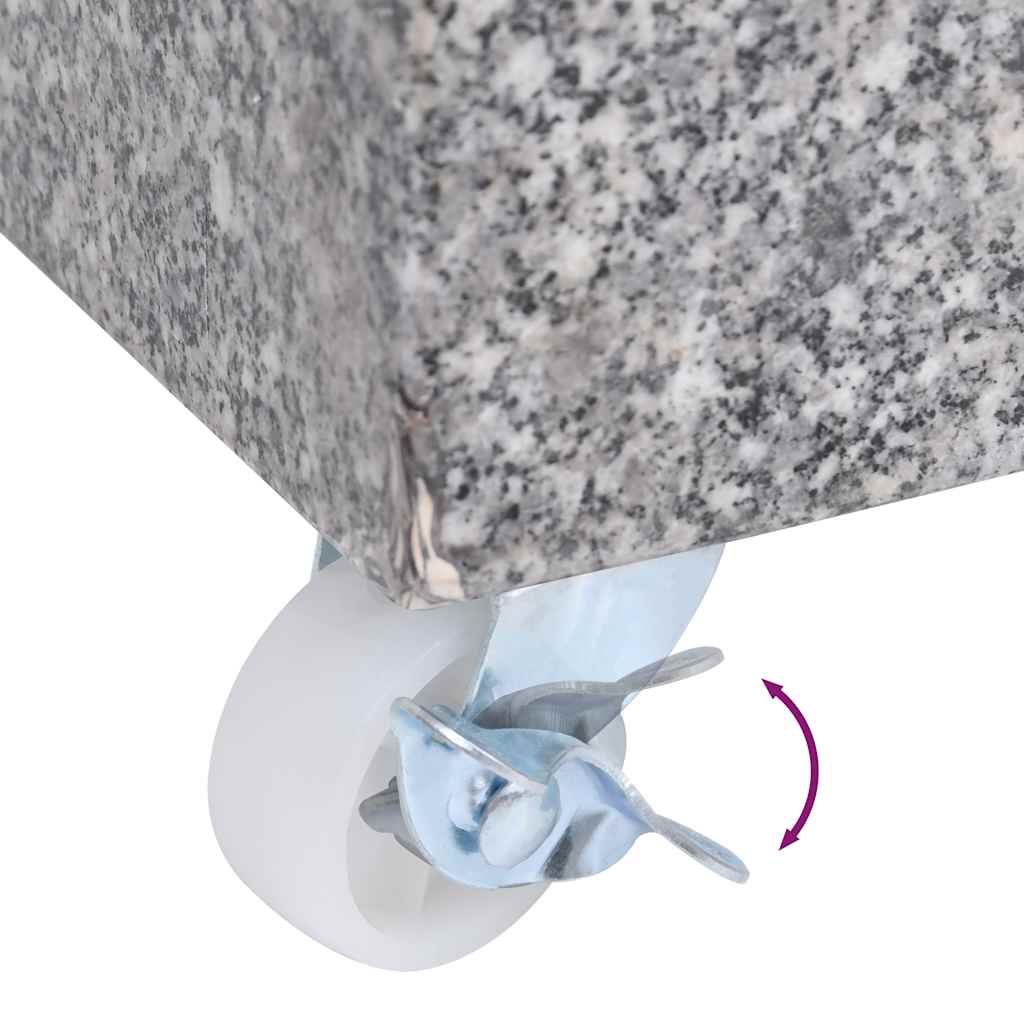 vidaXL Umbrella Base | Light Grey | Granite base | Standard | Umbrella Base